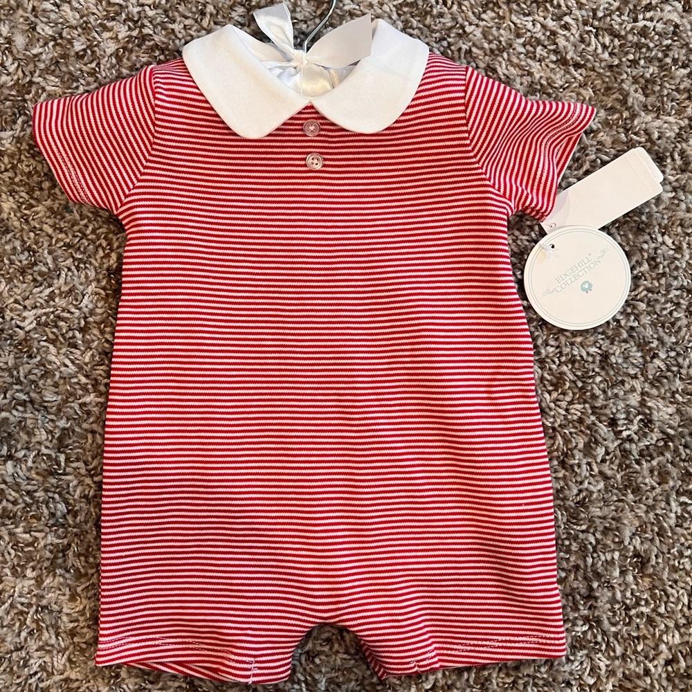 Edgehill Collection Striped Onesie 3 Months NWT